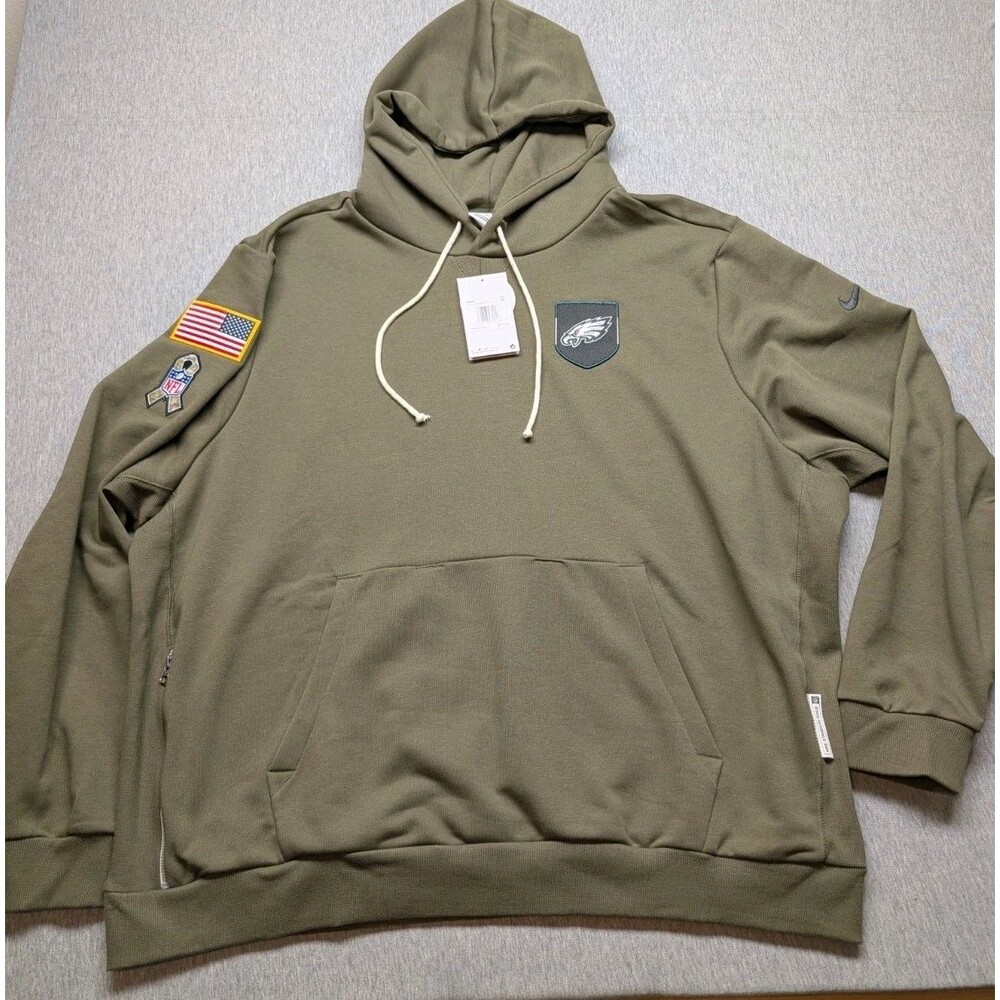 Nike Philadelphia Eagles Hoodie Sz 3XL Salute To Service Pullover Standard Issue